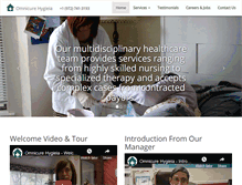 Tablet Screenshot of omnicurehomehealth.com